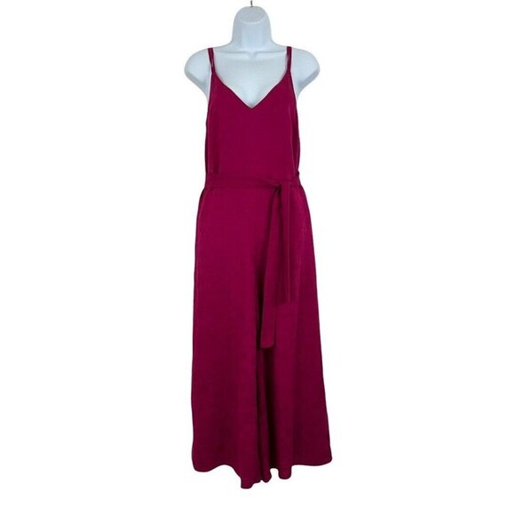 Anthropologie From Heart Of Building 18 Womens Size XS Dark Pink Jumpsuit - Picture 1 of 4